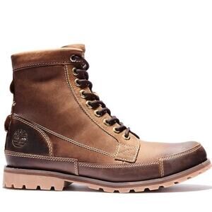 Timberland Men's Earthkeeper Leather Boots, Medium Brown Nubuck men’s 10.5